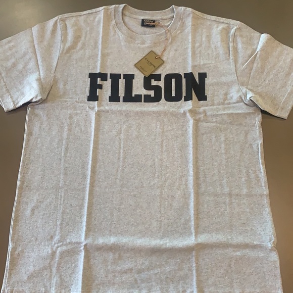 C.C. Filson S/S Outfitter Graphic T-Shirt, NEW GryHeather - Picture 2 of 5